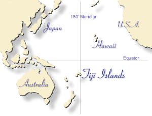 Map of the Pacific