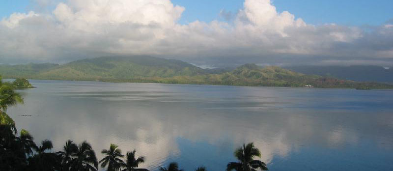 A tranquil view over Natewa Bay
